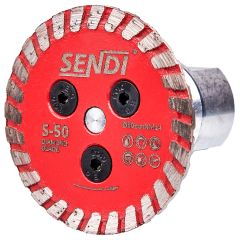 Tarcza diamentowa SENDI S-50 50mm/M14 do podcinania pod system poziomowania płytek gresowych, ceramicznych, tarcza do cięcia i szlifowania gresu SENDI S-50